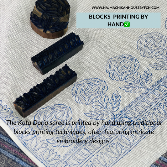 Saree Blocks Printing By Hands